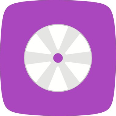 Kompakt Disk işareti simge vektör çizim kişisel ve ticari kullanım için..