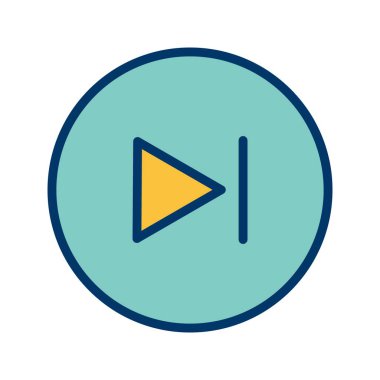 Sonraki işaret simge vektör çizim kişisel ve ticari kullanım için..