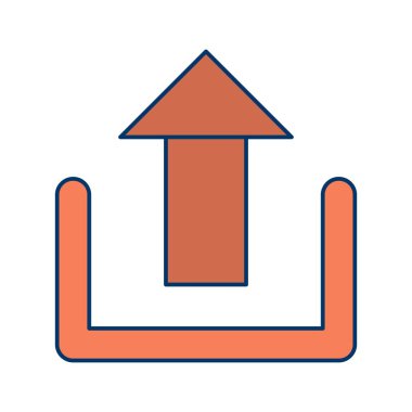 İşareti simge vektör çizim kişisel ve ticari kullanım için upload..