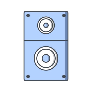 Hoparlör işaret simge vektör çizim kişisel ve ticari kullanım için..