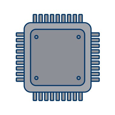 İşlemci işareti simge vektör çizim kişisel ve ticari kullanım için..