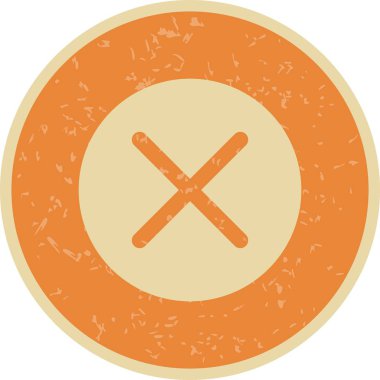 İşareti simge vektör çizim kişisel ve ticari kullanım için iptal..