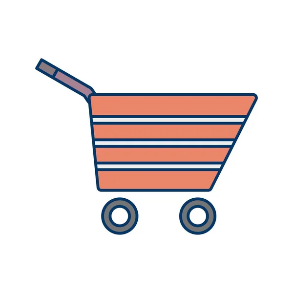 Shopping Cart Teken Icon Vectorillustratie Voor Persoonlijk Commercieel Gebruik — Stockvector