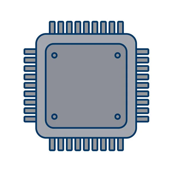 用于个人和商业用途的处理器标志图标矢量插图 — 图库矢量图片