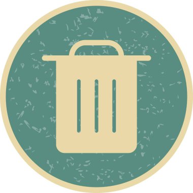  Çöp işareti simge vektör çizim kişisel ve ticari kullanım için..