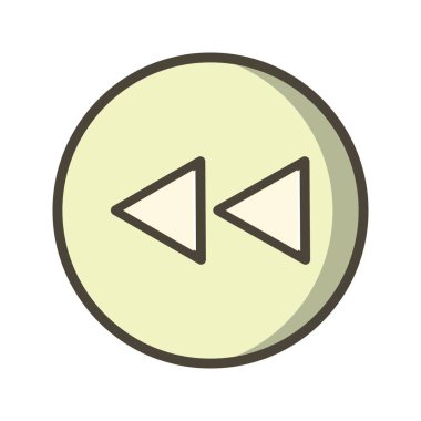 Arka işaret simge vektör çizim kişisel ve ticari kullanım için..