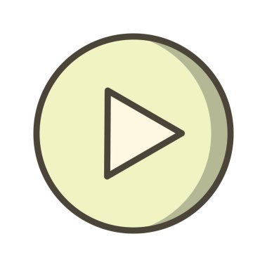 İşareti simge vektör çizim kişisel ve ticari kullanım için oynamak..