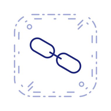 Bağlantı işaret simge vektör çizim kişisel ve ticari kullanım için..