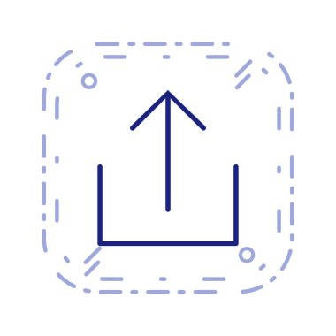 İşareti simge vektör çizim kişisel ve ticari kullanım için upload..