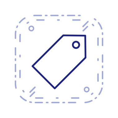 Etiket işareti simge vektör çizim kişisel ve ticari kullanım için..