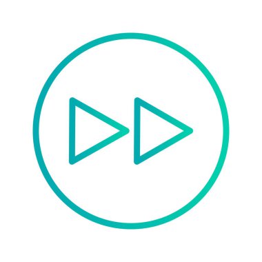 İleriye doğru işaret simge vektör çizim kişisel ve ticari kullanım için..