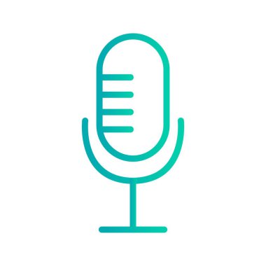 Mikrofon işaret simge vektör çizim kişisel ve ticari kullanım için..