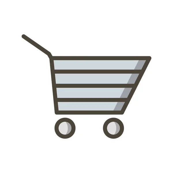 Shopping Cart Teken Icon Vectorillustratie Voor Persoonlijk Commercieel Gebruik — Stockvector