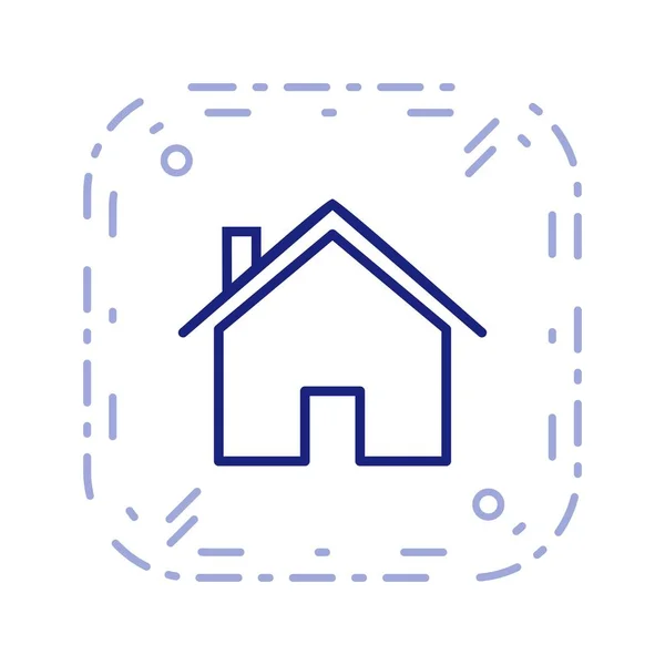 用于个人和商业用途的房屋标志图标矢量插图 — 图库矢量图片