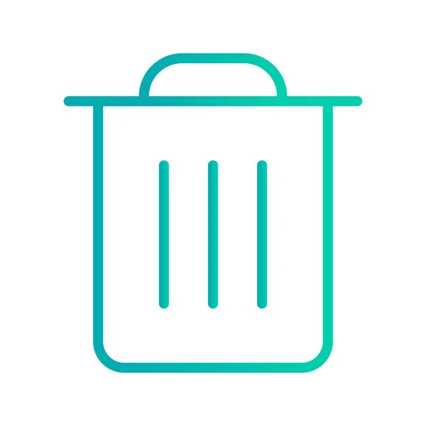 Garbage Sign Icon Vector Illustration Personal Commercial Use — Stock Vector