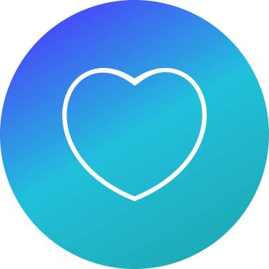 Kalp işareti simge vektör çizim kişisel ve ticari kullanım için..