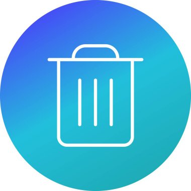  Çöp işareti simge vektör çizim kişisel ve ticari kullanım için..