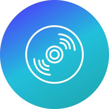 Kompakt Disk işareti simge vektör çizim kişisel ve ticari kullanım için..