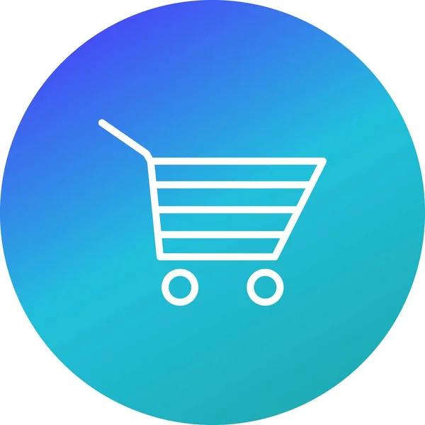 Shopping Cart Teken Icon Vectorillustratie Voor Persoonlijk Commercieel Gebruik — Stockvector