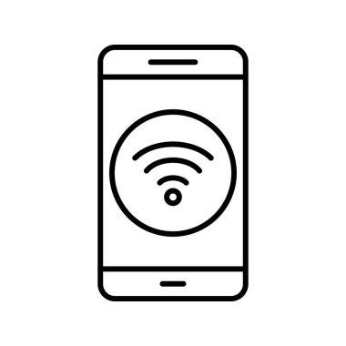 WiFi mobil uygulama vektör simge işareti simge vektör çizim kişisel ve ticari kullanım için..