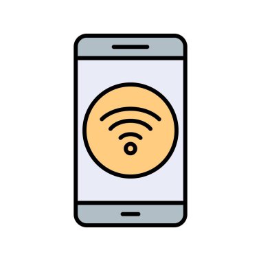 WiFi mobil uygulama vektör simge işareti simge vektör çizim kişisel ve ticari kullanım için..