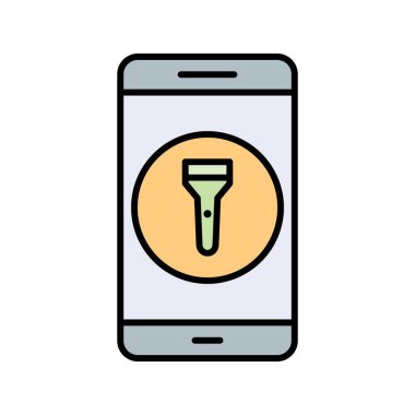 Hafif mobil uygulama vektör simge işareti simge vektör çizim kişisel ve ticari kullanım için flash..