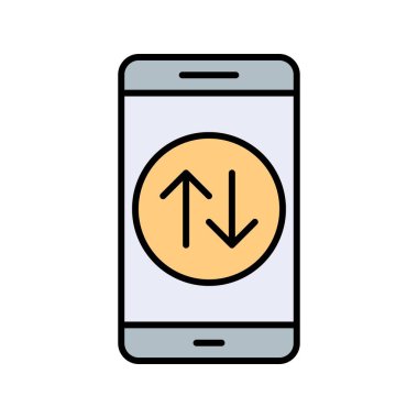 Veri bağlantısı Mobil uygulama vektör simge işareti simge vektör çizim kişisel ve ticari kullanım için..