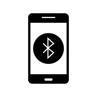 Bluetooth hareket eden uygulama vektör simge işareti simge vektör çizim kişisel ve ticari kullanım için..