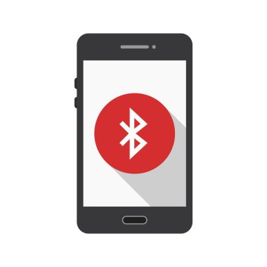 Bluetooth hareket eden uygulama vektör simge işareti simge vektör çizim kişisel ve ticari kullanım için..