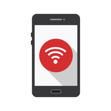 WiFi mobil uygulama vektör simge işareti simge vektör çizim kişisel ve ticari kullanım için..