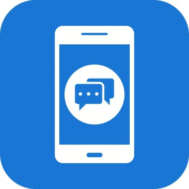 Konuşma mobil uygulama vektör simge işareti simge vektör çizim kişisel ve ticari kullanım için..