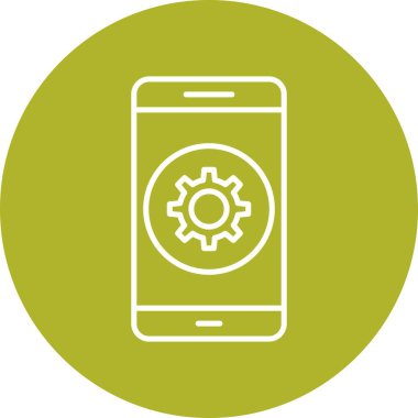 Mobil uygulama vektör simge işareti simge vektör çizim kişisel ve ticari kullanım için ayarlama..