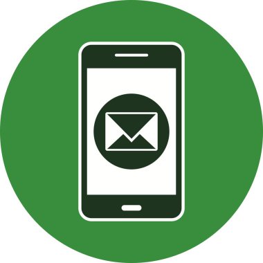 Mesaj mobil uygulama vektör simge işareti simge vektör çizim kişisel ve ticari kullanım için..