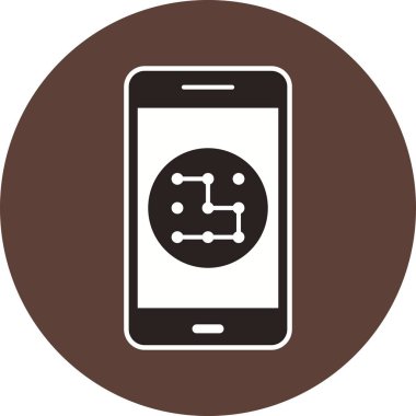 Desen mobil uygulama vektör simge işareti simge vektör çizim kişisel ve ticari kullanım için..