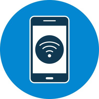 WiFi mobil uygulama vektör simge işareti simge vektör çizim kişisel ve ticari kullanım için..