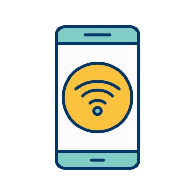 WiFi mobil uygulama vektör simge işareti simge vektör çizim kişisel ve ticari kullanım için..