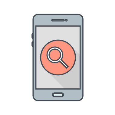Arama mobil uygulama vektör simge işareti simge vektör çizim kişisel ve ticari kullanım için..