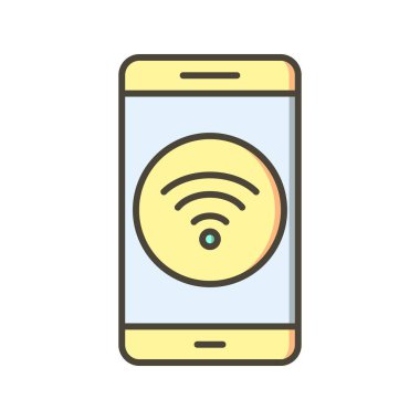 WiFi mobil uygulama vektör simge işareti simge vektör çizim kişisel ve ticari kullanım için..