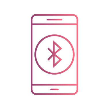Bluetooth hareket eden uygulama vektör simge işareti simge vektör çizim kişisel ve ticari kullanım için..