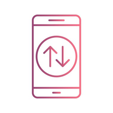 Veri bağlantısı Mobil uygulama vektör simge işareti simge vektör çizim kişisel ve ticari kullanım için..