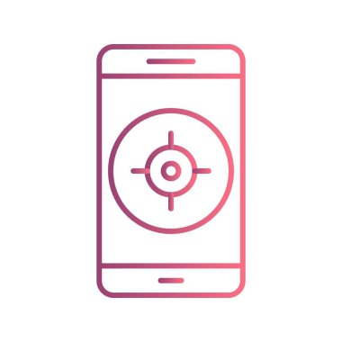 GPS Mobil uygulama vektör simge işareti simge vektör çizim kişisel ve ticari kullanım için..