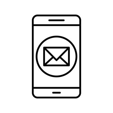 Mesaj mobil uygulama vektör simge işareti simge vektör çizim kişisel ve ticari kullanım için..