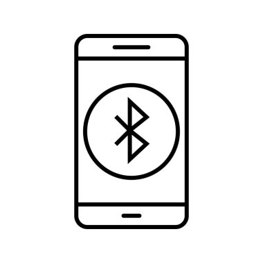 Bluetooth hareket eden uygulama vektör simge işareti simge vektör çizim kişisel ve ticari kullanım için..