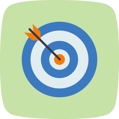 hedef vektör simge işareti simge vektör çizim için kişisel ve ticari kullanım..