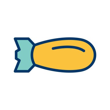 Bomba vektör simge işareti simge vektör çizim kişisel ve ticari kullanım için..