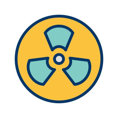 Radyasyon vektör simge işareti simge vektör çizim kişisel ve ticari kullanım için..