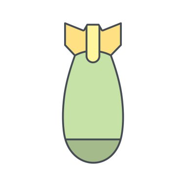 Bomba vektör simge işareti simge vektör çizim kişisel ve ticari kullanım için..