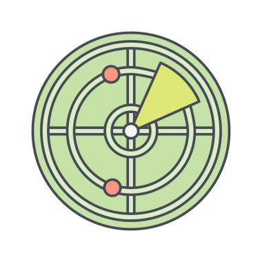 Radar vektör simge işareti simge vektör çizim kişisel ve ticari kullanım için..