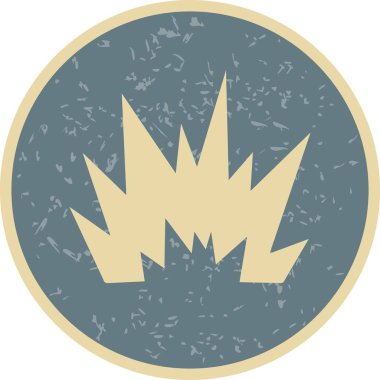 Patlama vektör simge işareti simge vektör çizim kişisel ve ticari kullanım için..