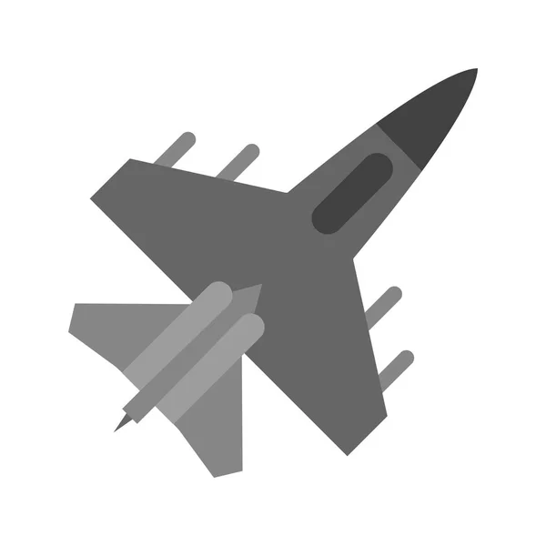Jet Vector Icon Signaal Pictogram Vectorillustratie Voor Persoonlijk Commercieel Gebruik — Stockvector